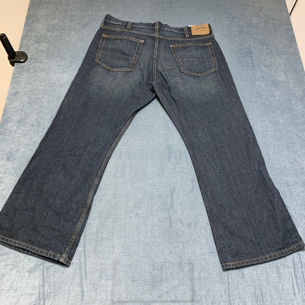 Signature By Levi Strauss & Co. Jeans Mens 40x30 Blue Denim Cotton Bootcut Leg